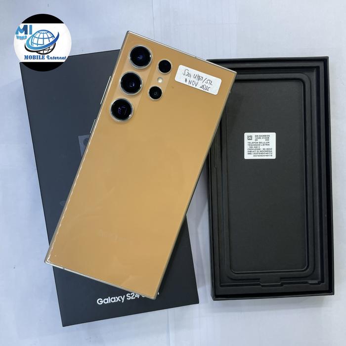 Gambar Samsung Galaxy S24 Ultra 5G 12/512GB bispoke Brown Bekas second original resmi sein dari MI WORLD NEW undefined Tokopedia