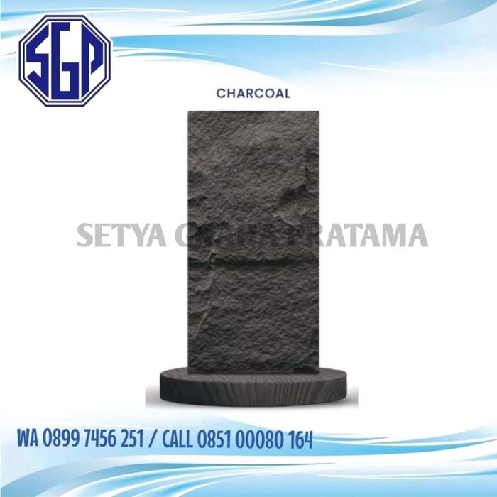 Gambar Artha PU Stone Panel 1200mm x 600mm | Hiasan Dinding - CHARCOAL, Alpha 50mm dari Setya Graha Pratama PT undefined Tokopedia