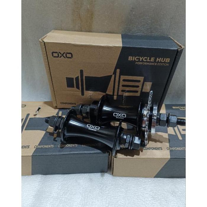 Gambar hub fixie merk oxo doltrap hole 32 dan 36 Bering cog17 lock ring cc25 - Hub oxo hitam, Hole 32 dari hengky dea undefined Tokopedia