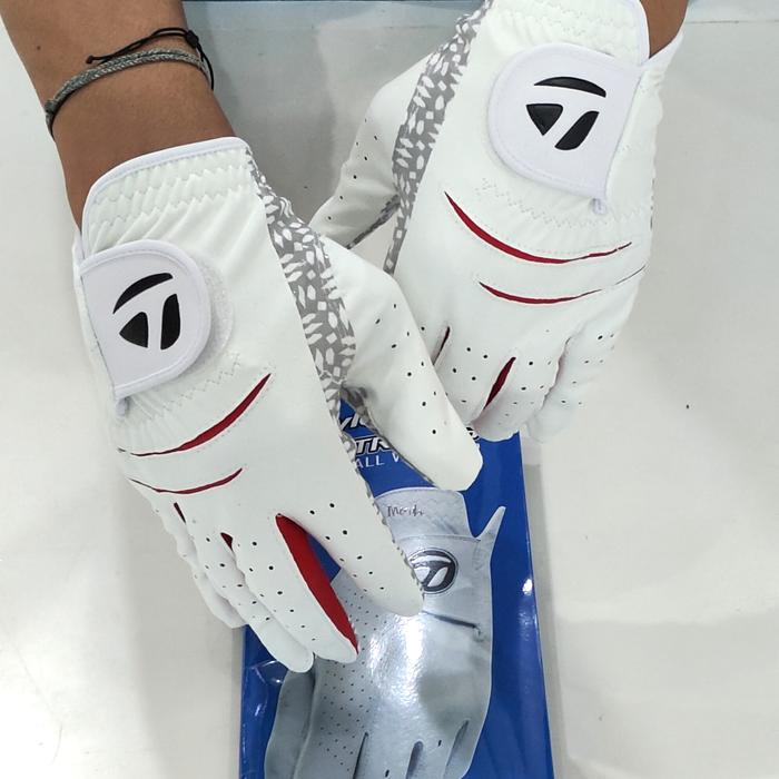 Gambar TaylorMade Ladies Golf Glove Sarung Tangan Sepasang - S18 Red dari HOBBY GOLF undefined Tokopedia