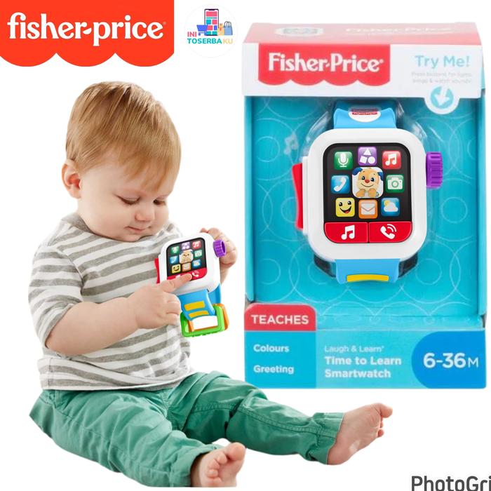 Smartwatch Toy Fisher Price Smart Watch Mainan Edukasi Kids Toy