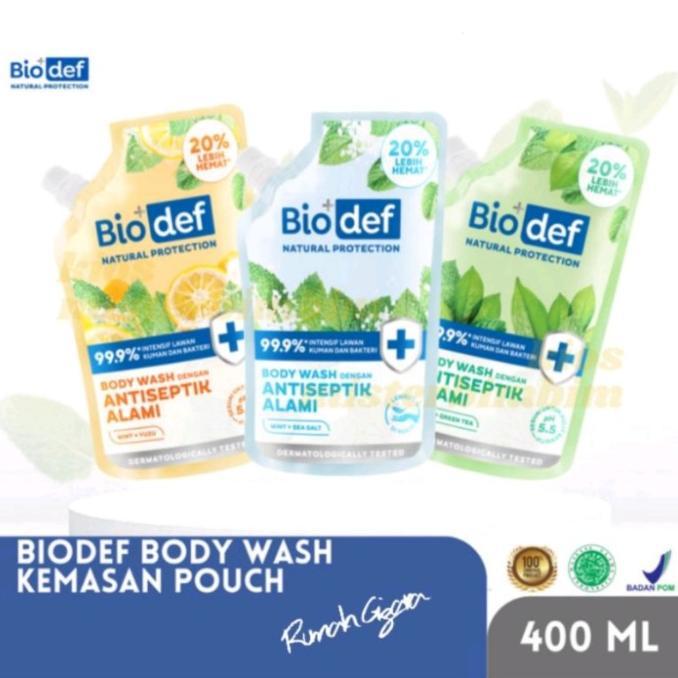 Gambar BIODEF BODY WASH SABUN MANDI DENGAN ANTISEPTIK ALAMI 400 ML Terlarisss - MINT + YUZU dari Bakeryn2 undefined Tokopedia