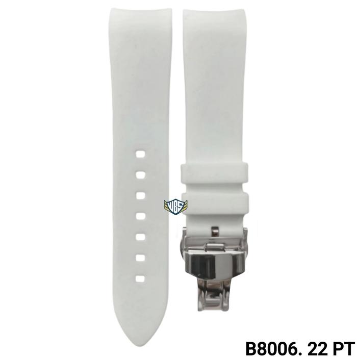 Gambar Tali Jam Tangan 22 MM Curved End Rubber Strap Soft Silicone 8006.22 - B 8006.22 PT  dari Watch Band N strap undefined Tokopedia