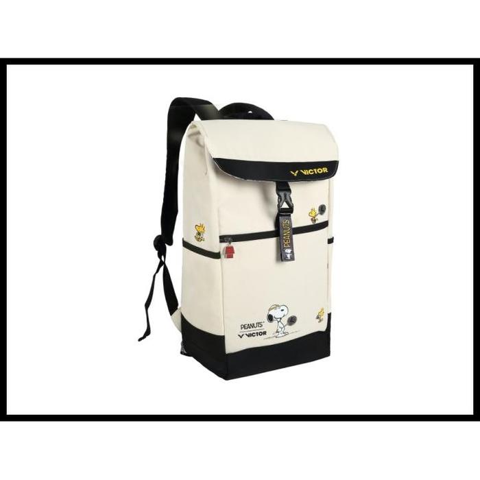 Gambar Victor X Peanuts Snoopy Br-Sn L Backpack - Tas Raket Badminton Bulutangkis Terbaru - Beige dari botengstoree. undefined Tokopedia