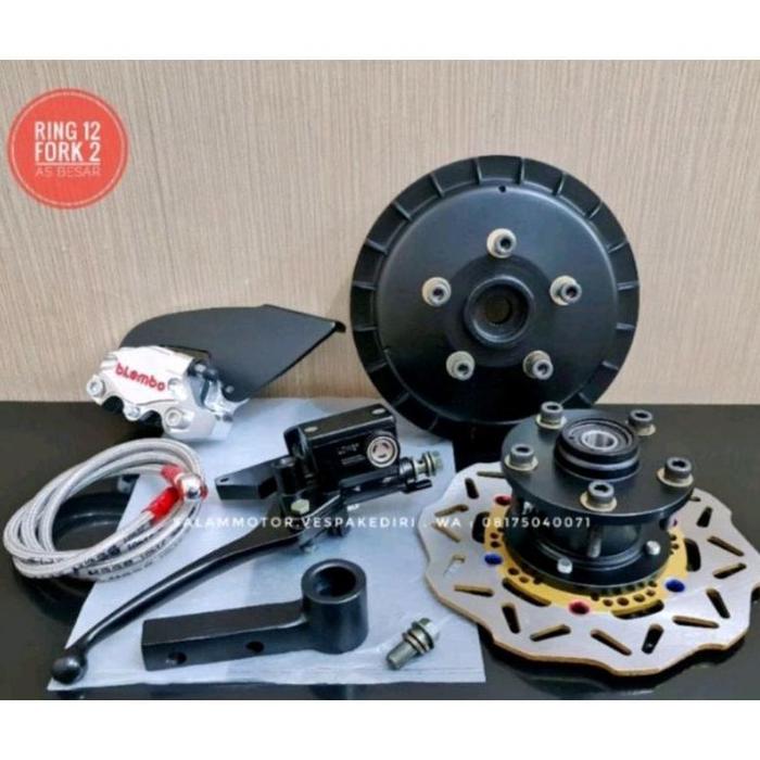 Gambar paket upgrade vespa ring 12 velg ring 12 adaptor ring 12 ban ring 12 px excel exclusive spartan super sprint - Fork 2 dari amelia230 undefined Tokopedia