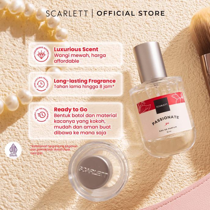 Gambar Corner Beauty Scarlett Whitening Eau De Parfum 30 Ml - Dreamy || Sweet Memories || Euphoria || Passionate || Wonderland || La Foret Fairy || Golden Elixir || Velvet Rouge - Passionate dari Parfuum ori undefined Tokopedia