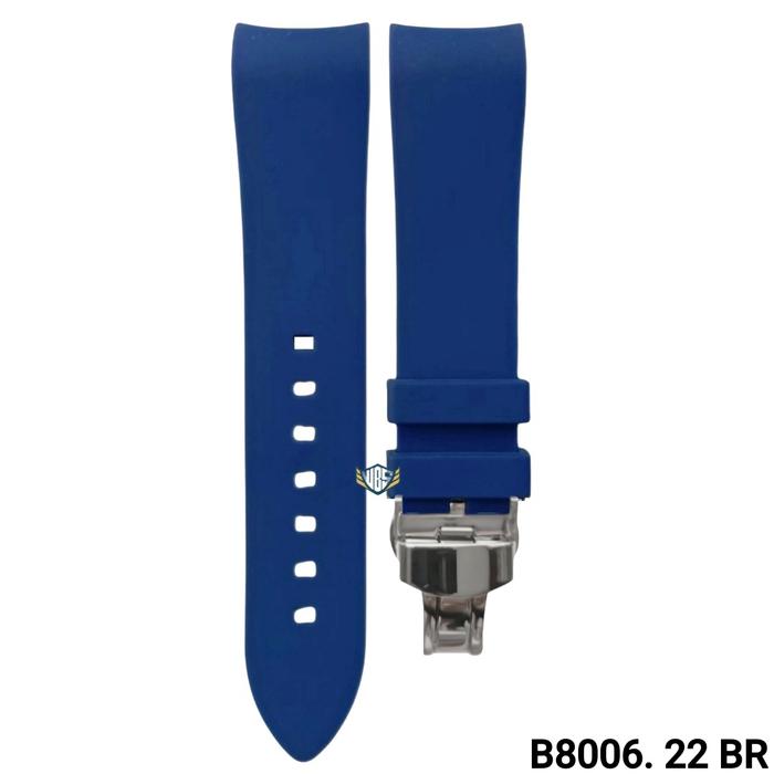 Gambar Tali Jam Tangan 22 MM Curved End Rubber Strap Soft Silicone 8006.22 - B 8006.22 NV dari Watch Band N strap undefined Tokopedia