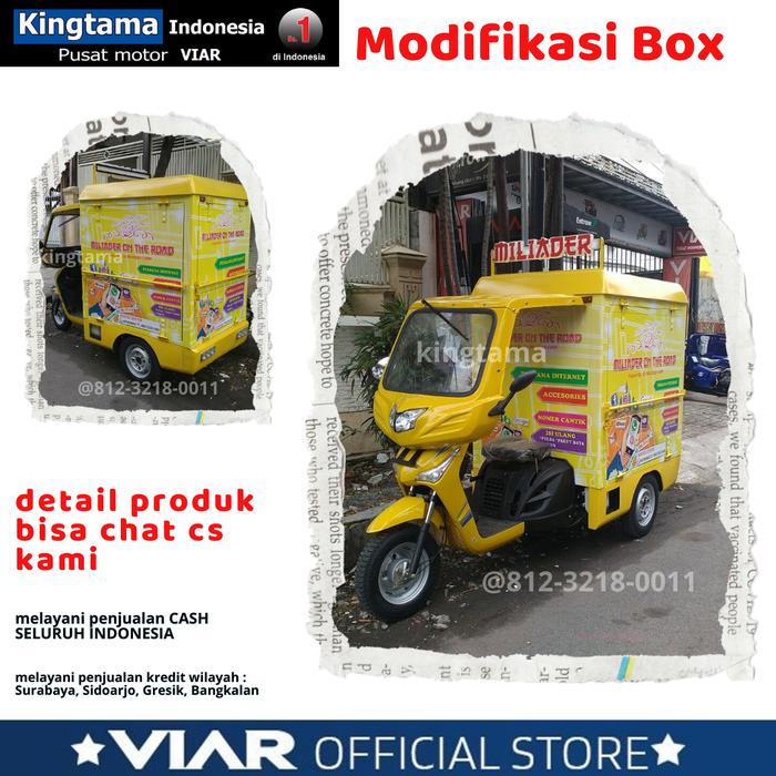 Gambar Motor Roda Tiga VIAR KARYA MOTOR USAHA (MOUSH) BIT - PROMO- ORIGINAL dari MOTOR VIAR INDONESIA undefined Tokopedia