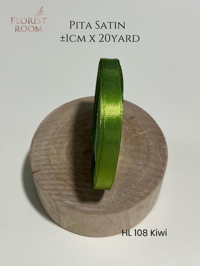Gambar Pita Satin ±1cm Slide Foto  - Ribbon - Hadiah – Kado – Valentine - H;L 108 Kiwi dari Florist Room undefined Tokopedia