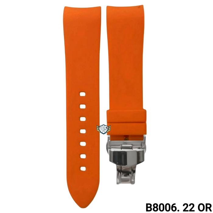 Gambar Tali Jam Tangan 22 MM Curved End Rubber Strap Soft Silicone 8006.22 - B 8006.22 OR dari Watch Band N strap undefined Tokopedia