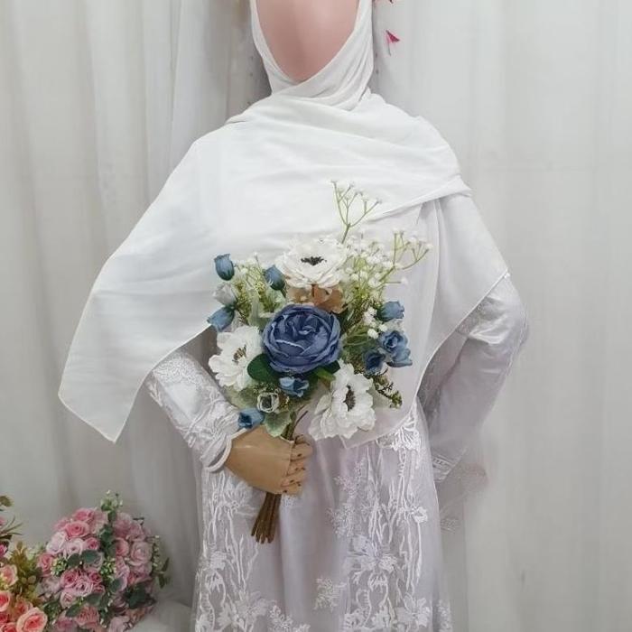 Gambar Terlaris hand bouquet hand buket pengantin lamaran pernikahan rose sle Hapy shoping dari HijraaWayy undefined 4 Tokopedia