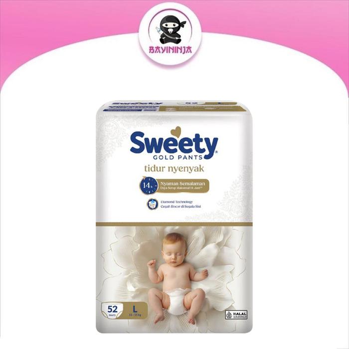 Gambar Sweety Pantz Gold Pants Popok Celana M34 M60 L54 XL44 - L54 dari BEAUTIQME undefined Tokopedia