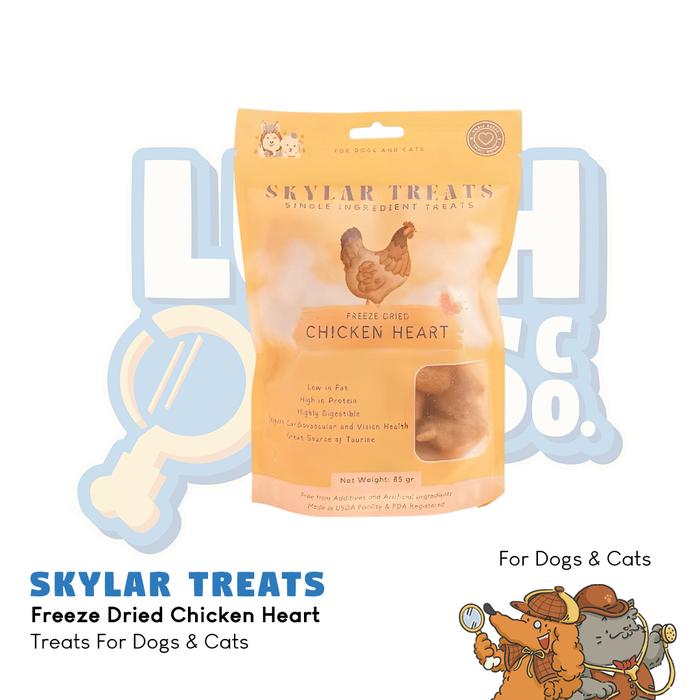 Jual Skylar Freeze Dried Chicken Heart Dog and Cat Treats 85gr