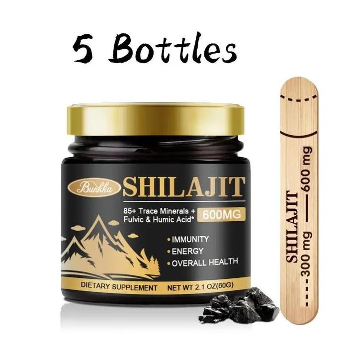 Gambar IMPORT PURE HIMALAYAN SHILAJIT RESIN WITH SPOON WITH 85+ TRACE MINERALS WHOLESALE - 60G 5bottles dari Toko blads undefined Tokopedia