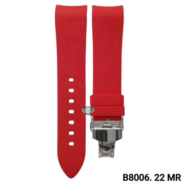 Gambar Tali Jam Tangan 22 MM Curved End Rubber Strap Soft Silicone 8006.22 - B 8006.22 MR dari Watch Band N strap undefined Tokopedia