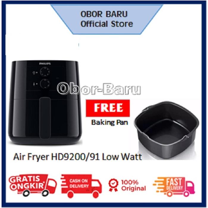 Gambar Philips Essential Airfryer Spectre HD9200 - HD9200 + Pan dari OborBaru undefined Tokopedia