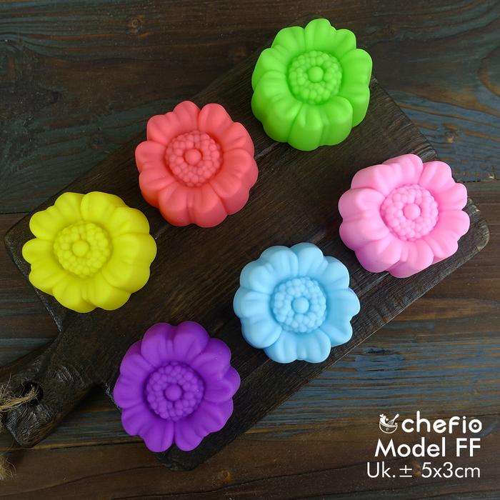 Gambar Cetakan Silikon Mini Putu Ayu Puding Kue Talam Muffin Sabun - Model FF dari Chefio Kitchenware Kota Tangerang Tokopedia