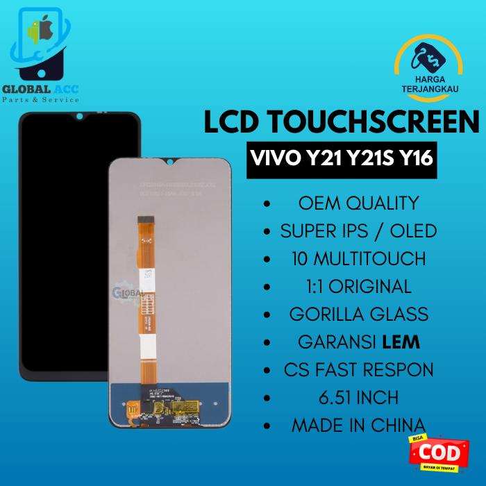 Gambar LCD + TOUCHSCREEN VIVO Y21S - Y21 2021 ORIGINAL 100% - INCELL dari Global Accessoris undefined Tokopedia