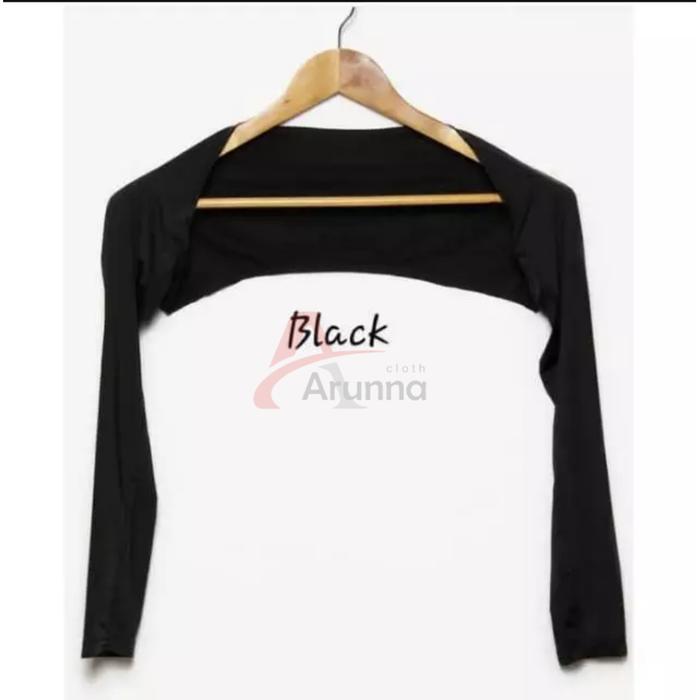 Gambar Mangset Balero Manset Sambung Lengan Panjang Atasan Bolero - Hitam, JUMBO (60-80kg) dari ArunnA undefined Tokopedia