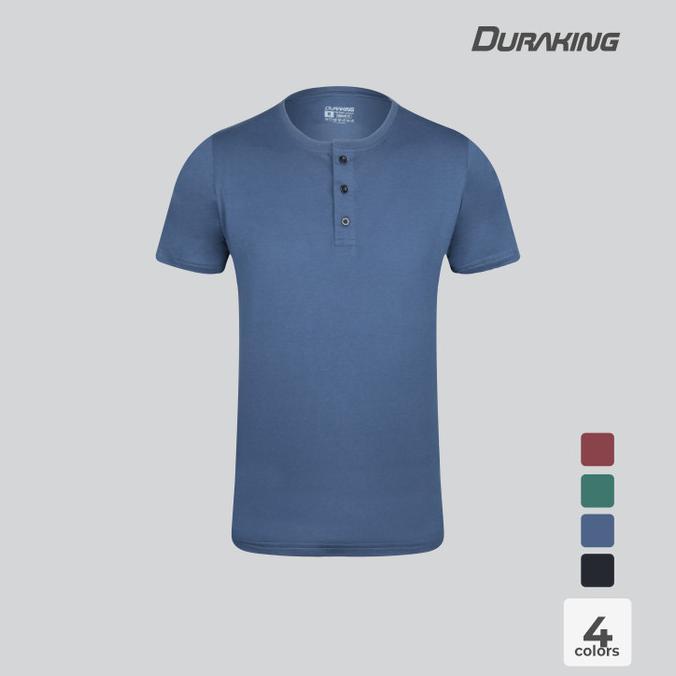 Gambar Duraking Daily Wear Tencel Cotton Basic Button Tee - S, Black dari Satrio.id store undefined Tokopedia