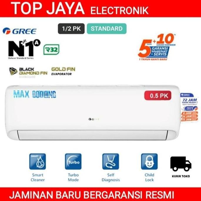 Gambar NEW AC GREE 1/2 PK 05N1A/I BARU BERGARANSI RESMI - UNIT ONLY, PASANG + VACUM dari Aryaiail undefined Tokopedia