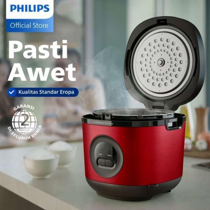 Jual Philips Magic Com Rice Cooker HD 3132 HD3132 Stainless RED