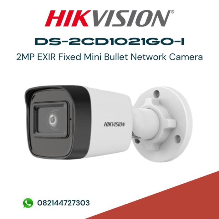 Ds-2cd1021g0-i Hikvision 2mp Poe Ip Camera Cctv Outdoor Bullet Ir 20m Promo