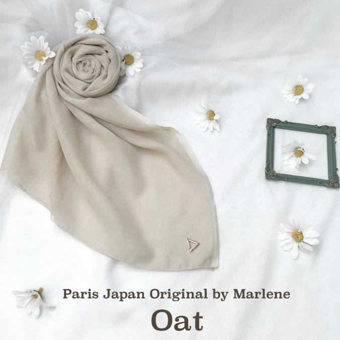 Gambar Hijab Segiempat PARIS JEPANG ORIGINAL by Marlene - Oat dari Barakah Store style undefined Tokopedia