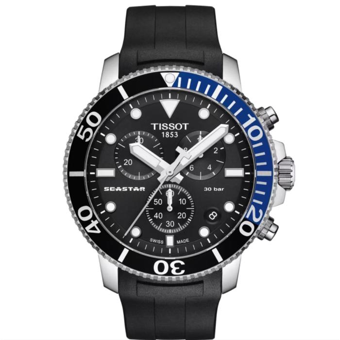 Gambar Tissot Seastar 1000 Chronograph Quartz Watch Jam tangan pria Original T120.417.17.051.02 - Hitam dari De Outlets 99 undefined Tokopedia