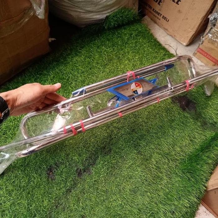 Gambar Crashbar bodybar pelindung tepong vespa super sprint excel exlusive px ps crome - Super biru dari CV WIRAJAYA undefined Tokopedia