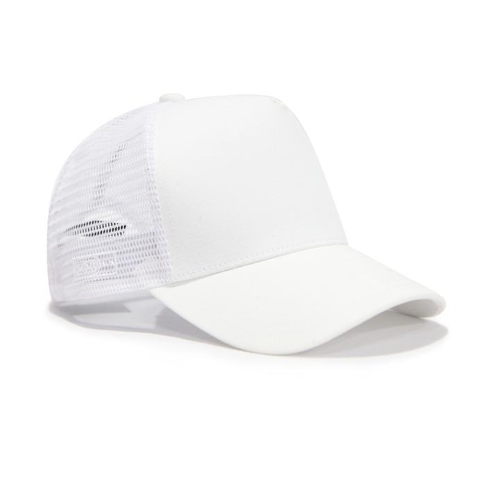 Gambar Snapback Topi Trucker Baseball Putih Polos Jaring Premium - polos dari Snapback ind undefined Tokopedia