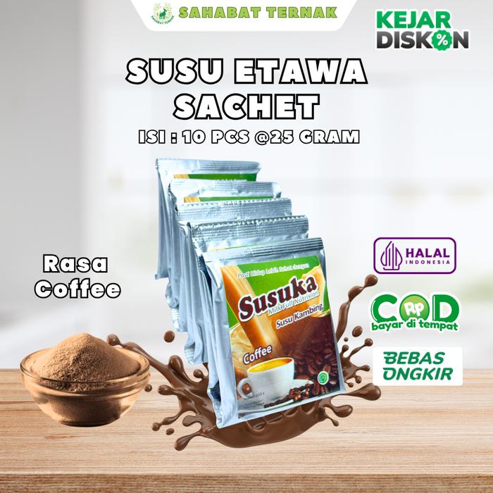 Gambar SUSU KAMBING BUBUK SUSUKA SACHET RASA COKLAT dari Sahabatternak undefined Tokopedia