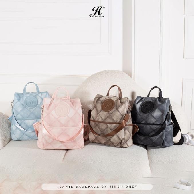 Gambar BEST SELLER JIMS HONEY TAS RANSEL WANITA JENNIE BACKPACK - BLACK dari ceria-shopp-1 undefined Tokopedia