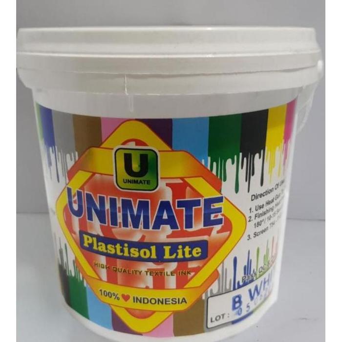 Gambar ADA!!! Tinta Sablon Unimate Plastisol White @1kg - Lite dari BINTANGJAYA PMT undefined Tokopedia