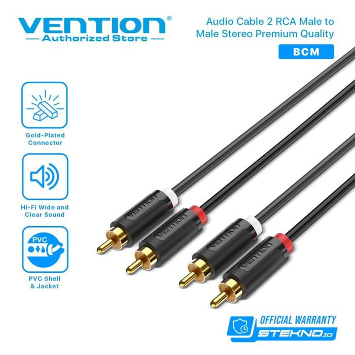Jual Vention Kabel AUX Audio Video RCA Audio Male to Male