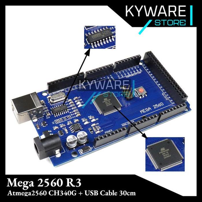 Jual Arduino Mega 2560 R3 Compatible Board Ch340 Mega2560 16U2 Terbaru ...