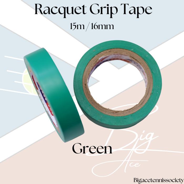 Gambar BATS - PVC 15M/16mm Tennis Racquet Grip Tape, Selotip grip, sealing tape untuk replacement grip dan overgrip raket badminton, tennis, padel, pickleball & fishing rod - Green dari BigAceTennisSupply undefined Tokopedia