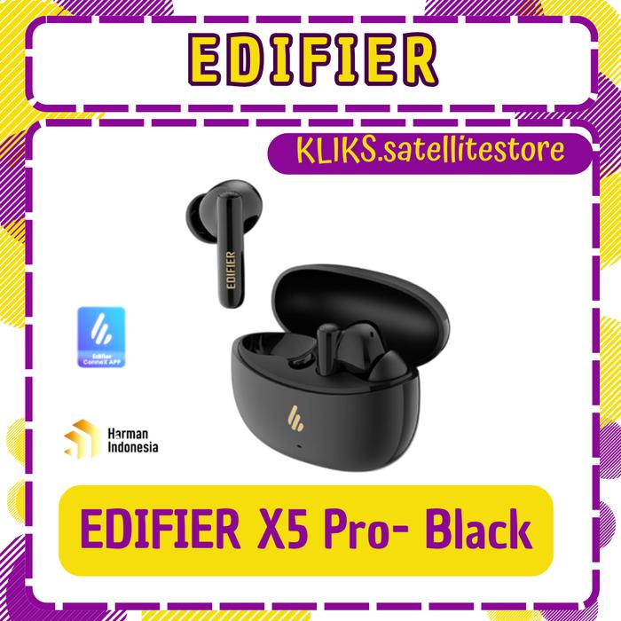 Gambar EDIFIER X5 Pro True Wireless Noise Cancellation In - Ear Headphones - Hitam dari KLIKS satellitestore undefined Tokopedia