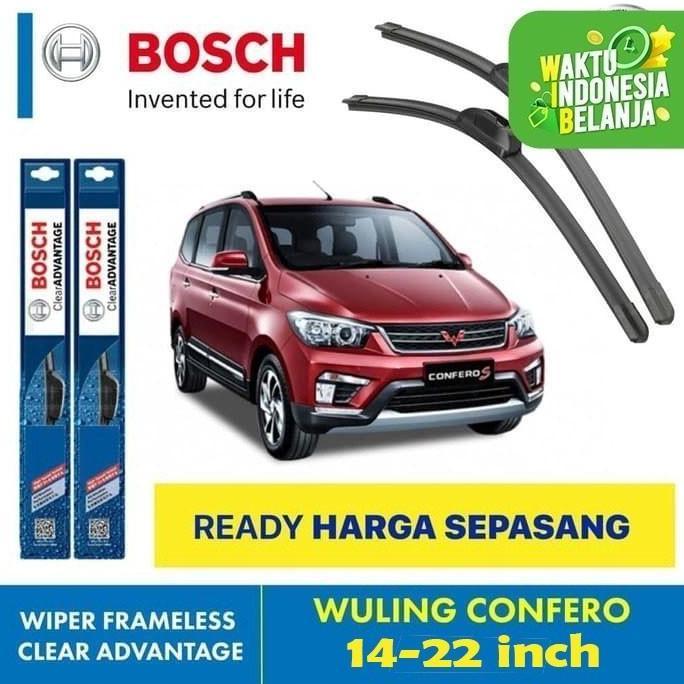 Gambar Promo / Terlaris Wiper Blade Mobil Wuling Confero BOSCH frameless ADVANTAGE 14-22" Terbaik - Warna dari Zeka Store. undefined Tokopedia