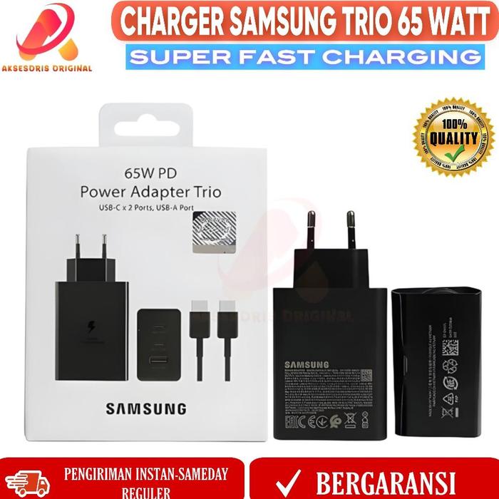 Charger Samsung 65w Original 100 Super Fast Charging Set Adaptor Charger  65 Watt Type C Kabel Data Original