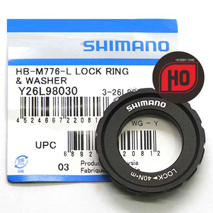 Shimano Hb-m776-l External Serration Centerlock Disc Brake Rotor Lock Ring  And Washer