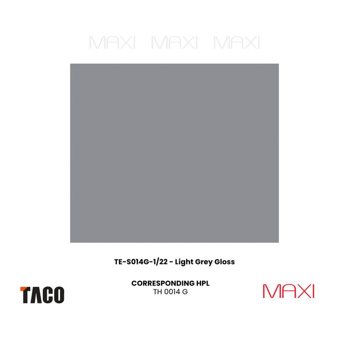 Gambar Taco PVC Edging Glossy Series Kode TE-S001G - TE-S022G Uk 22 mm &  42 mm 1 Roll 50m - Seri Warna HPL - Light Grey G, 22 mm dari Maxi Online undefined Tokopedia