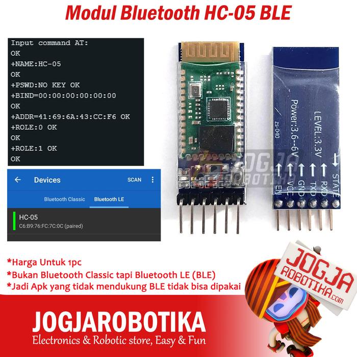 Gambar Module Bluetooth HC-05 Arduinoo Uno Nano Mega ESP8266 ESP32 - HC-05 BLE dari Jogjarobotika undefined Tokopedia