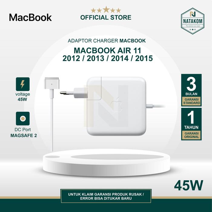 Apple 60w Magsafe Apple Macbook Air 2015 Charger ADAPTOR ORIGINAL