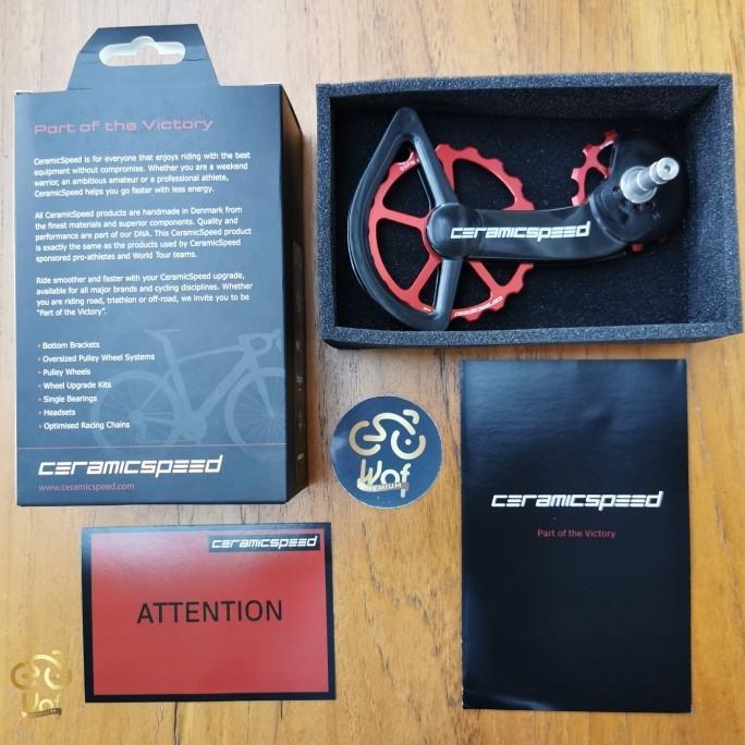 Gambar ready !!! OSPW Ceramic Speed Pulley RD Shimano 105 R7000 R7020 Ceramicspeed HQ murah - Black Red dari Bengkel Pedaluxe undefined Tokopedia