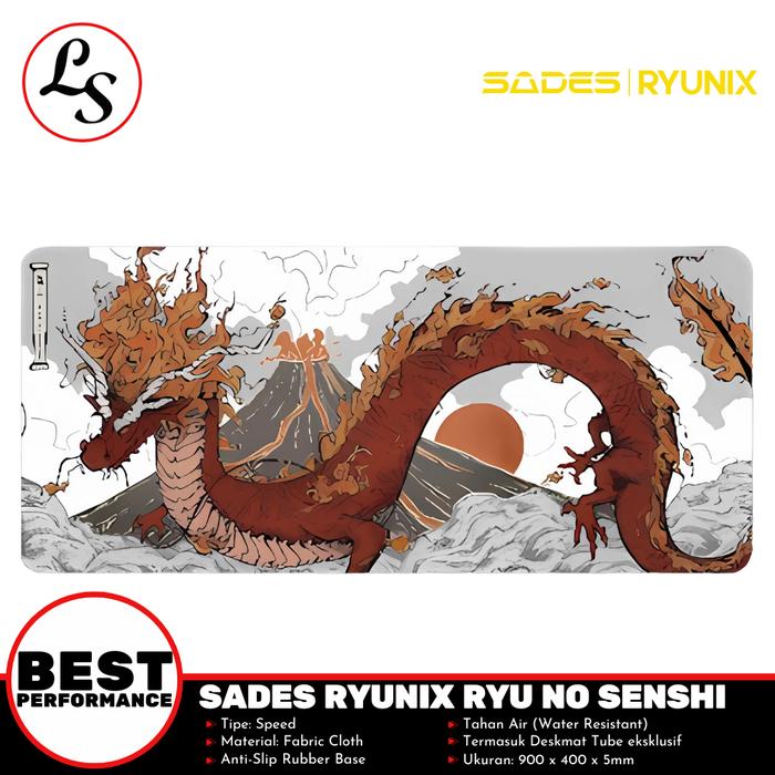 Gambar SADES RYUNIX GAMING MOUSEPAD Ryu No Senshi Collab MBETAND Deskmat - Ryuo dari Lightspeed Com undefined Tokopedia