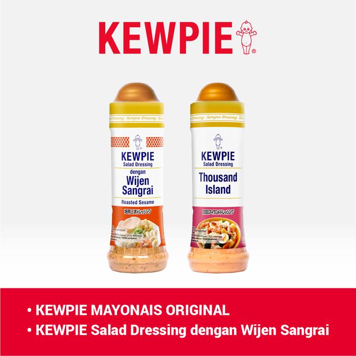 Gambar KEWPIE Bundling no 3 (KEWPIE Salad Dressing Saus Siram Dengan Wijen Sangrai 200 ml & KEWPIE Salad Dressing Saus Siram Thousand Island 200 ml) dari Kewpie Indonesia undefined Tokopedia