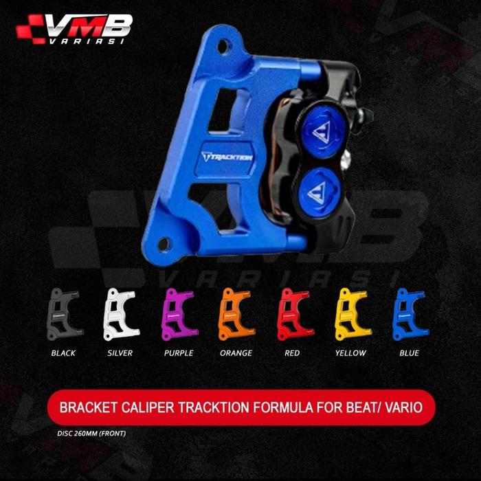 Gambar Bracket Kaliper Tracktion Formula For Beat/ Vario Murah!!!!!! - BLUE dari ARG38 shop undefined Tokopedia