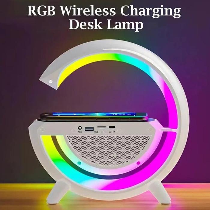 Jual Fast Wireless Charger TF U Disk Bluetooth Speaker RGB Night