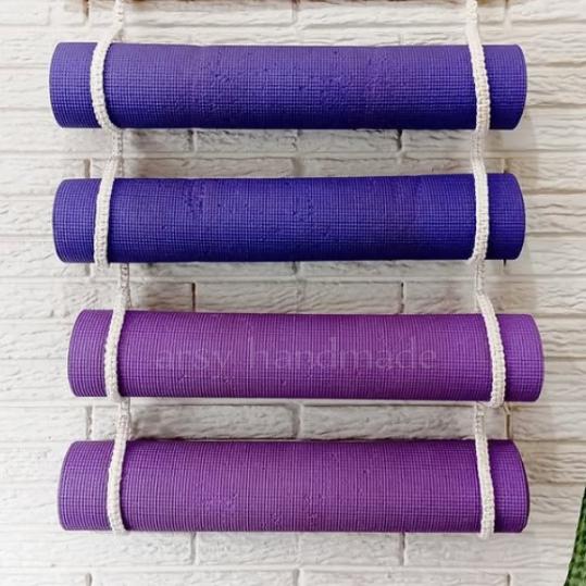 Gambar Gantungan Matras Yoga / Hiasan Tali Yoga /Hiasan Dinding Macrame dari arsy.handmade undefined Tokopedia